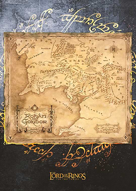 Rohan and Gondor Map