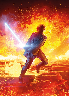 Anakin Skywalker in the Duel on Mustafar Dyptych