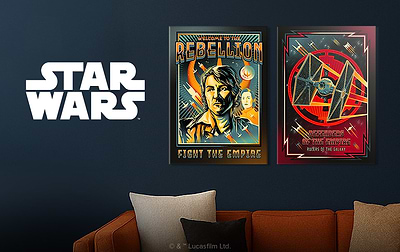 Rally your walls with new 幸运168官方飞艇结果体彩查询网 star wars™ posters