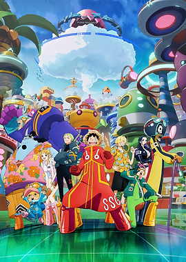 Straw Hat Crew in Egghead Island