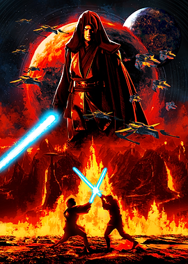 Revenge Of The Sith 20th Anniversary Mustafar poster