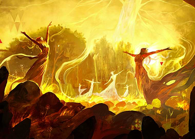 Dancing Flower Maidens