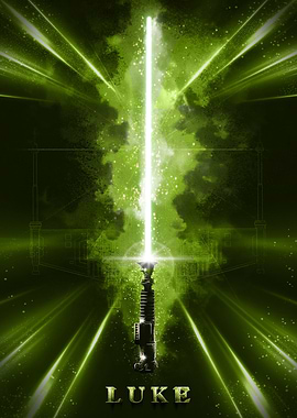 Luke's Lightsaber (textra design)
